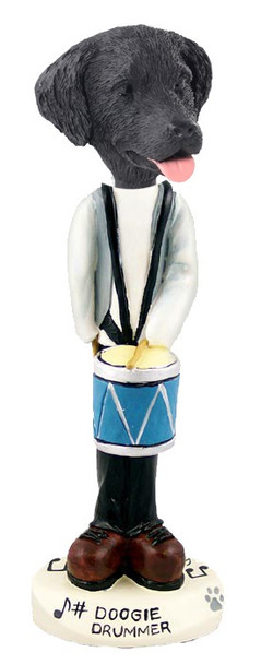 Flat Coated Retriever Drummer Doogie Collectible Dog Figurine