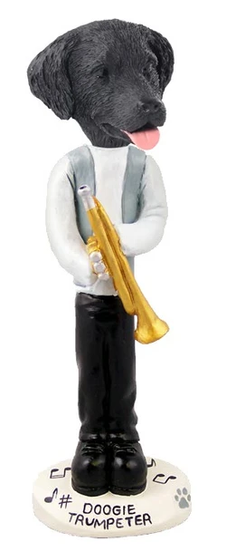 Flat Coated Retriever Trumpeter Doogie Collectible Dog Figurine