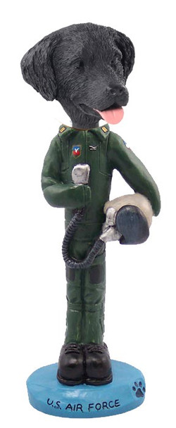 Flat Coated Retriever U S Air Force Doogie Collectible Dog Figurine
