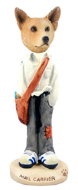 Red Australian Cattle Dog Mail Carrier Doogie Collectible Dog Figurine