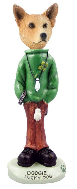 Red Australian Cattle Dog Lucky Dog Doogie Collectible Dog Figurine