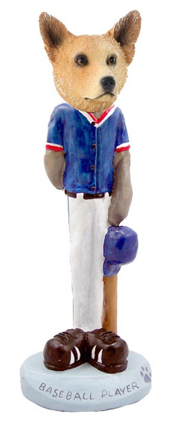 Red Australian Cattle Dog Baseball Doogie Collectible Dog Figurine