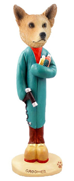 Red Australian Cattle Dog Groomer Doogie Collectible Dog Figurine