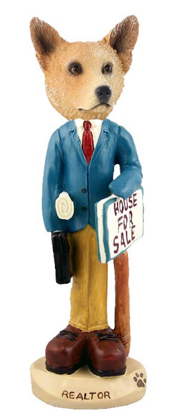 Red Australian Cattle Dog Male Realtor Doogie Collectible Dog Figurine