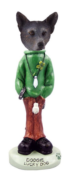 Blue Australian Cattle Dog Lucky Dog Doogie Collectible Dog Figurine