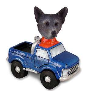 Blue Australian Cattle Dog Pickup Doogie Collectible Dog Figurine