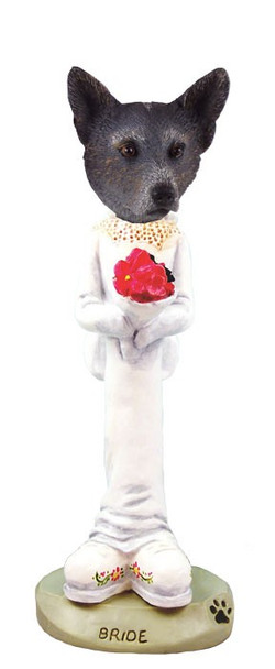 Blue Australian Cattle Dog Bride Doogie Collectible Dog Figurine