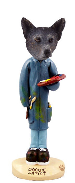 Blue Australian Cattle Dog Artist Doogie Collectible Dog Figurine