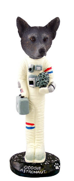 Blue Australian Cattle Dog Astronaut Doogie Collectible Dog Figurine