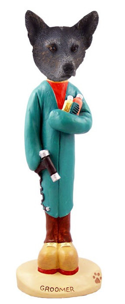 Blue Australian Cattle Dog Groomer Doogie Collectible Dog Figurine