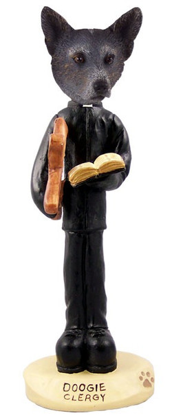 Blue Australian Cattle Dog Clergy Doogie Collectible Dog Figurine