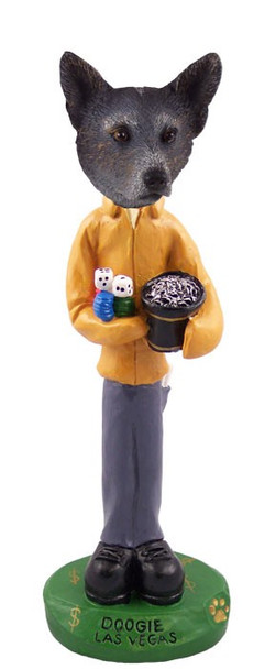 Blue Australian Cattle Dog Las Vegas Doogie Collectible Dog Figurine