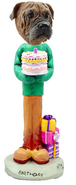 Bullmastiff Birthday Doogie Collectible Dog Figurine