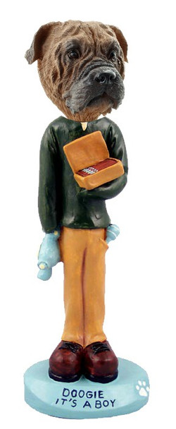 Bullmastiff It's a Boy Doogie Collectible Dog Figurine