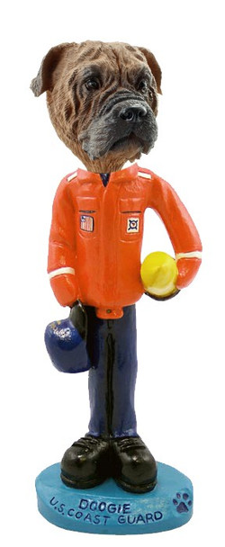 Bullmastiff U S Coast Guard Doogie Collectible Dog Figurine