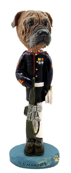 Bullmastiff U S Marines Doogie Collectible Dog Figurine