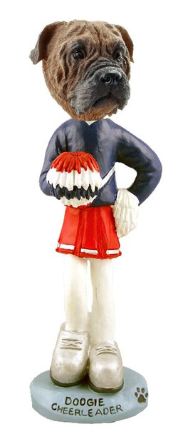 Bullmastiff Cheerleader Doogie Collectible Dog Figurine