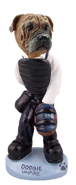 Bullmastiff Umpire Doogie Collectible Dog Figurine