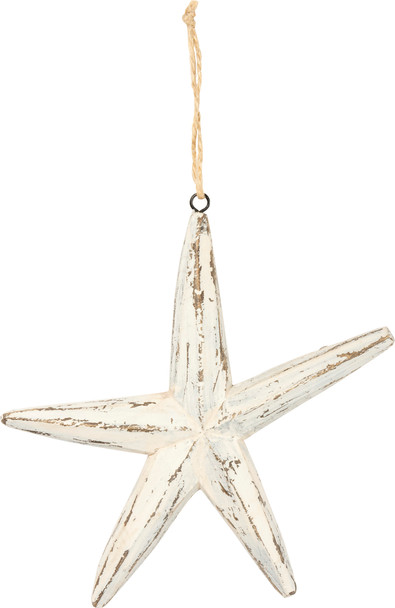 Wooden Starfish Hanging Wall Décor 7x7 from Primitives by Kathy