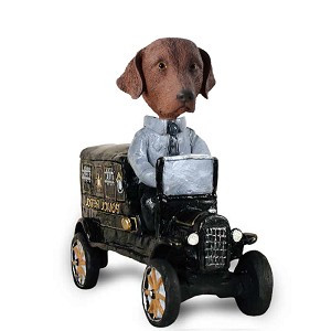 Chesapeake Bay Retriever Paddy Wagon Doogie Collectible Dog Figurine