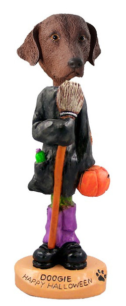 Chesapeake Bay Retriever Happy Halloween Doogie Collectible Dog Figurine