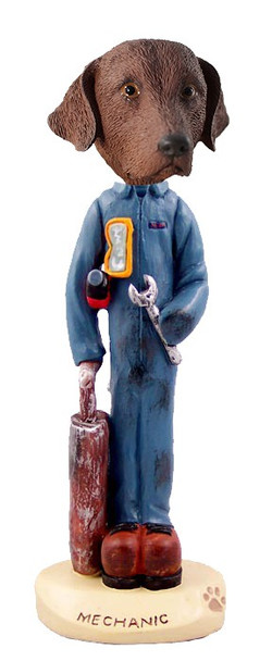 Chesapeake Bay Retriever Mechanic Doogie Collectible Dog Figurine