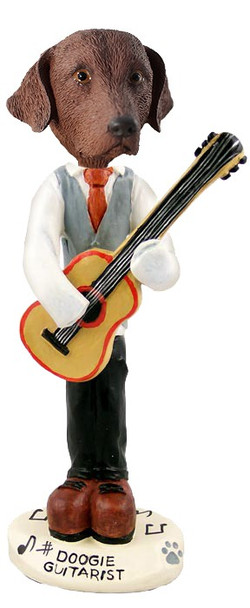 Chesapeake Bay Retriever Guitarist Doogie Collectible Dog Figurine