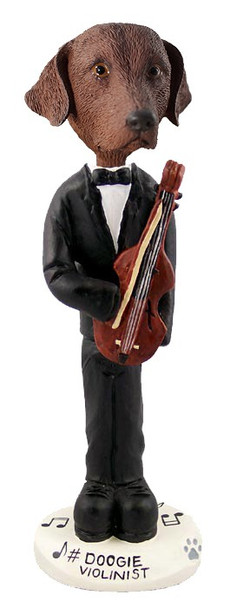 Chesapeake Bay Retriever Violinist Doogie Collectible Dog Figurine