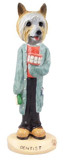 Silky Terrier Dentist Doogie Collectible Dog Figurine