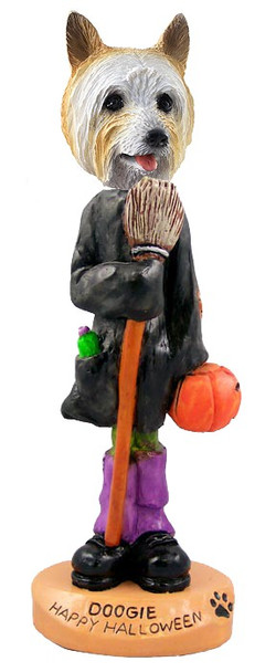 Silky Terrier Happy Halloween Doogie Collectible Dog Figurine