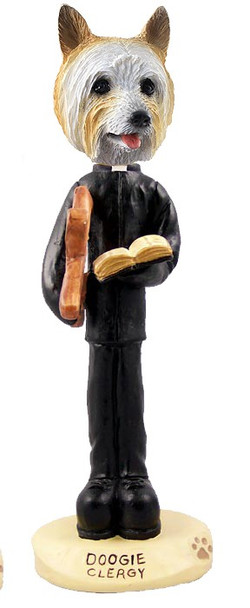 Silky Terrier Clergy Doogie Collectible Dog Figurine