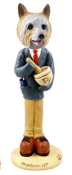 Silky Terrier Pharmacist Doogie Collectible Dog Figurine