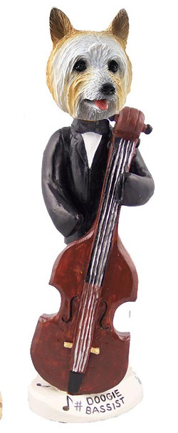 Silky Terrier Bassist Doogie Collectible Dog Figurine