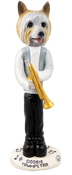 Silky Terrier Trumpeter Doogie Collectible Dog Figurine