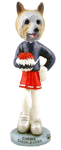 Silky Terrier Cheerleader Doogie Collectible Dog Figurine