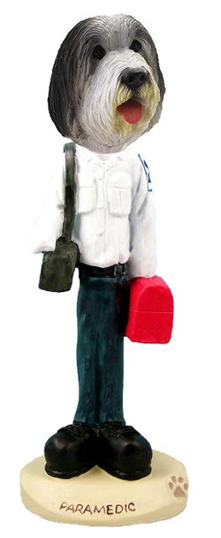 Bearded Collie Paramedic Doogie Collectible Dog Figurine