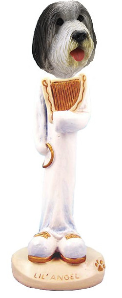 Bearded Collie Lil Angel Doogie Collectible Dog Figurine