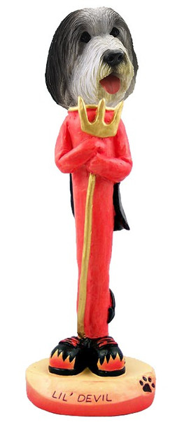 Bearded Collie Lil Devil Doogie Collectible Dog Figurine