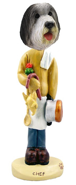 Bearded Collie Chef Doogie Collectible Dog Figurine