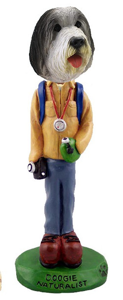 Bearded Collie Naturalist Doogie Collectible Dog Figurine