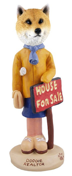 Shiba Inu Female Realtor Doogie Collectible Dog Figurine