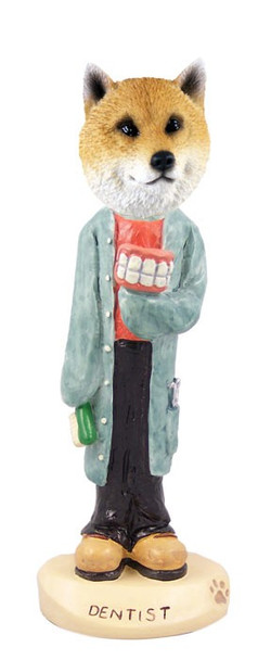Shiba Inu Dentist Doogie Collectible Dog Figurine