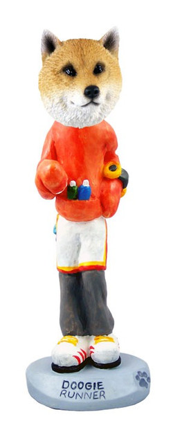 Shiba Inu Runner Doogie Collectible Dog Figurine