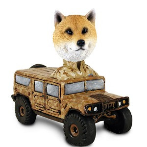 Shiba Inu Hummer Doogie Collectible Dog Figurine