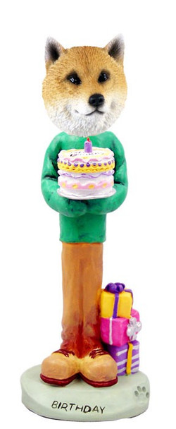 Shiba Inu Birthday Doogie Collectible Dog Figurine