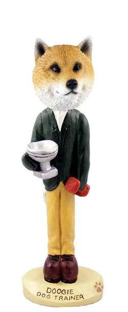 Shiba Inu Trainer Doogie Collectible Dog Figurine