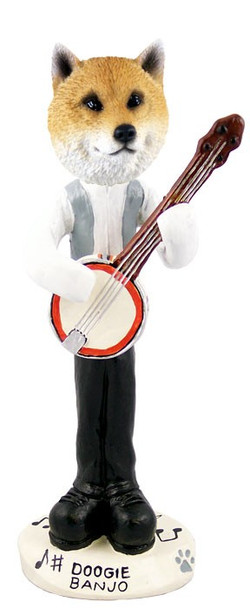 Shiba Inu Banjo Doogie Collectible Dog Figurine