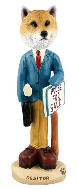Shiba Inu Male Realtor Doogie Collectible Dog Figurine