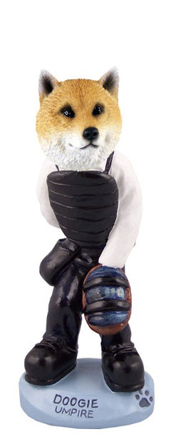 Shiba Inu Umpire Doogie Collectible Dog Figurine