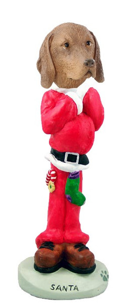 Vizsla Santa Doogie Collectible Dog Figurine
